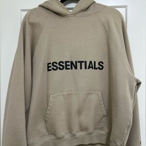 ESSENTIALS FEAR OF GOD Beige Hoodie